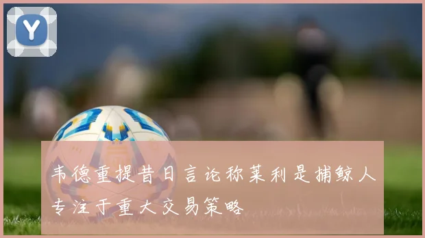 韦德重提昔日言论称莱利是捕鲸人专注于重大交易策略